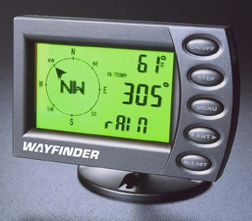 PNI WayFinder V7000 Digital Auto Compass with Thermometer &  Altimeter/Barometer - ASD