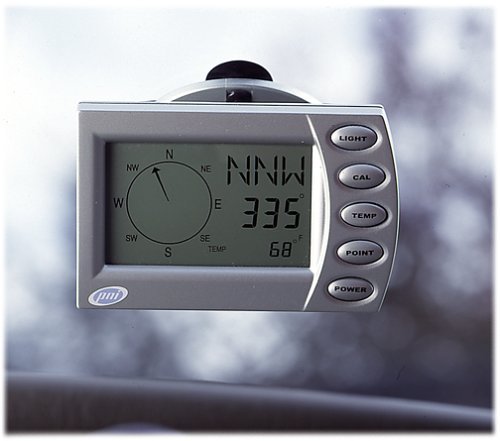 WayFinder V2000 Digital Car Compass with Inside & Outside Temp - ASD