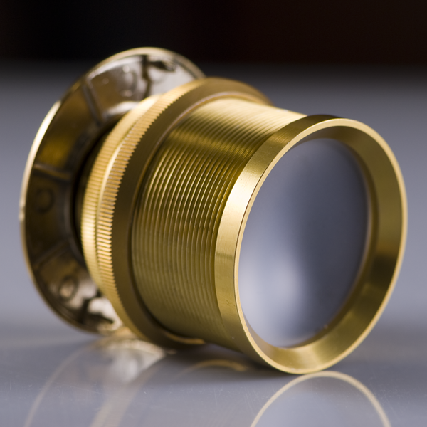 290 Degree Wide Angle Peephole Door Viewer Scope Gold Metal 