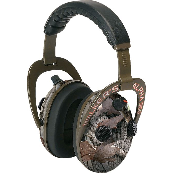 Walker's Game Ear Alpha 360 Muff-Camo - ASD