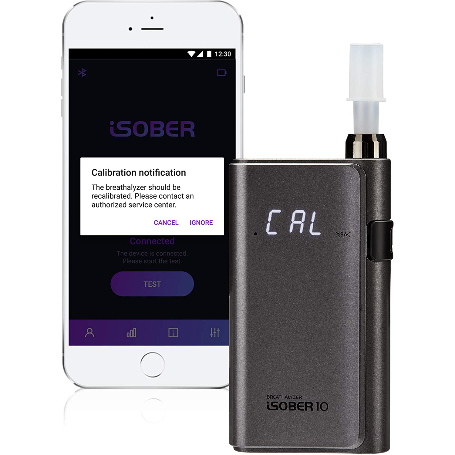 iSOBER 10 Smartphone Breathalyzer - ASD