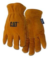 Boss / CAT Gloves - Top quality gold split leather